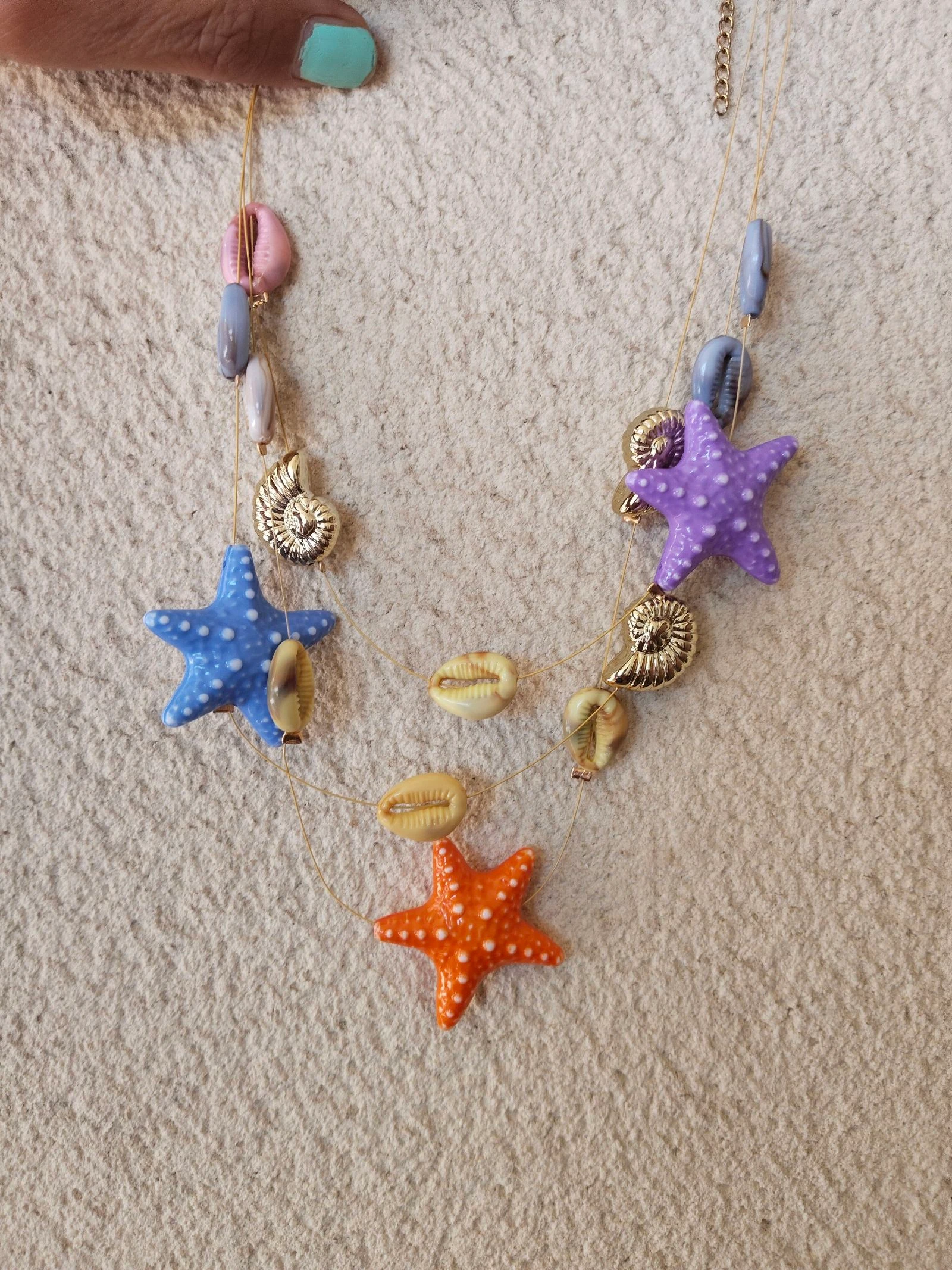 Colar com contas de verão 🐚⭐ – photo 3